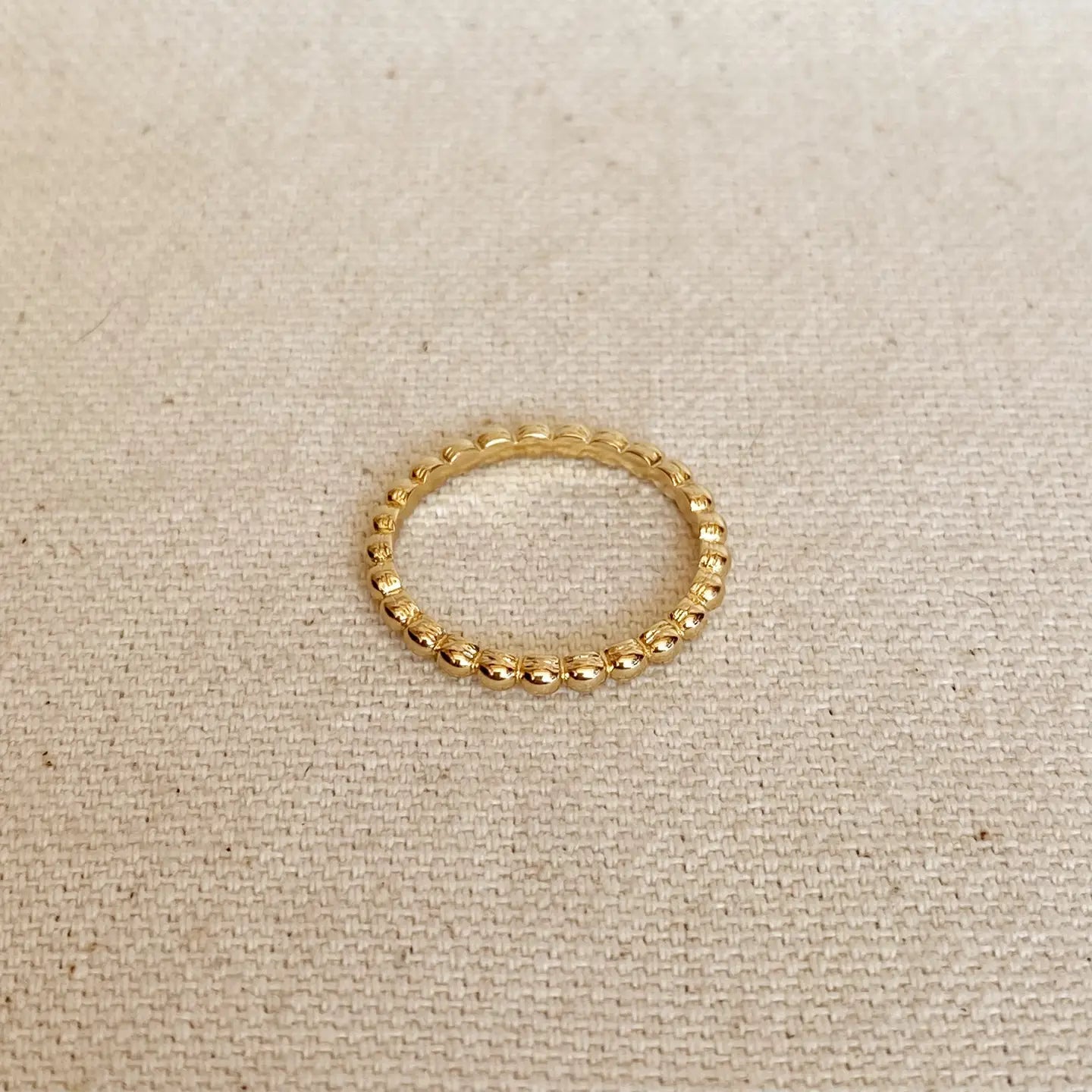 Gold Filled Beaded Ring