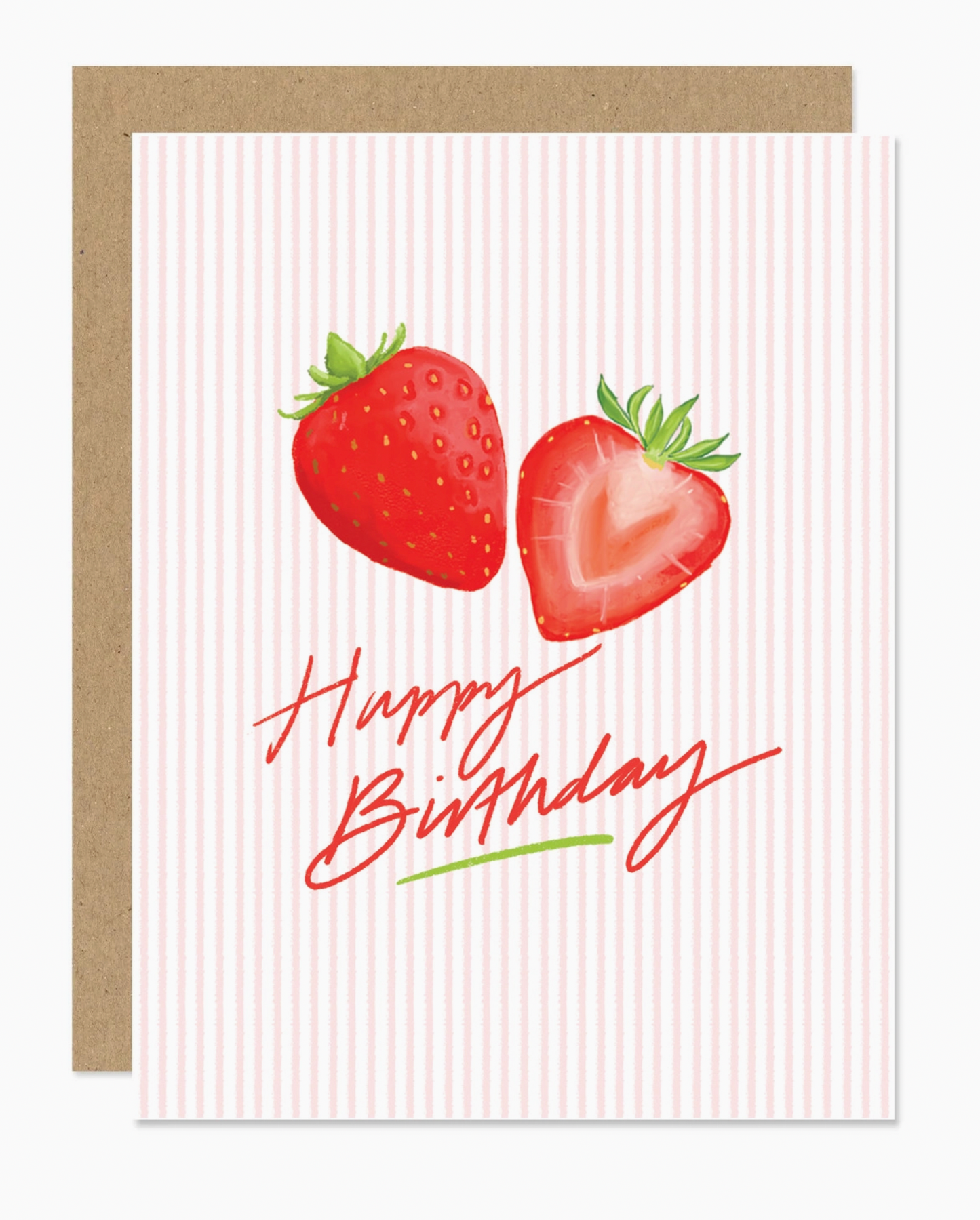 Strawberry Happy Birthday Card