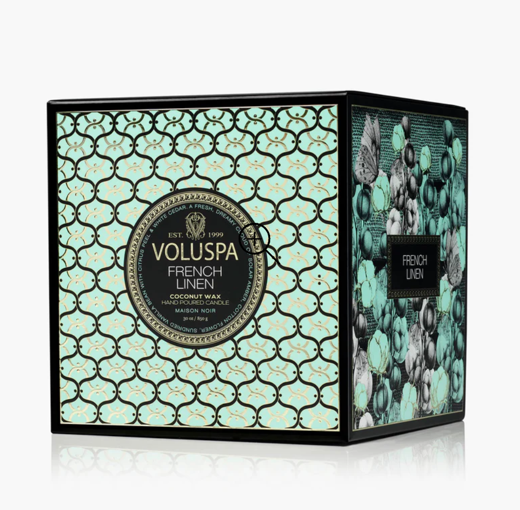French Linen- 30z Boxed Luxe Candle