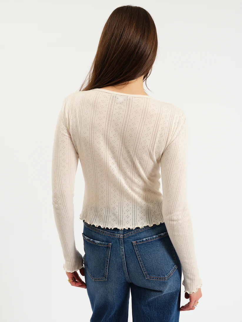 Waverly Pointelle Crewneck