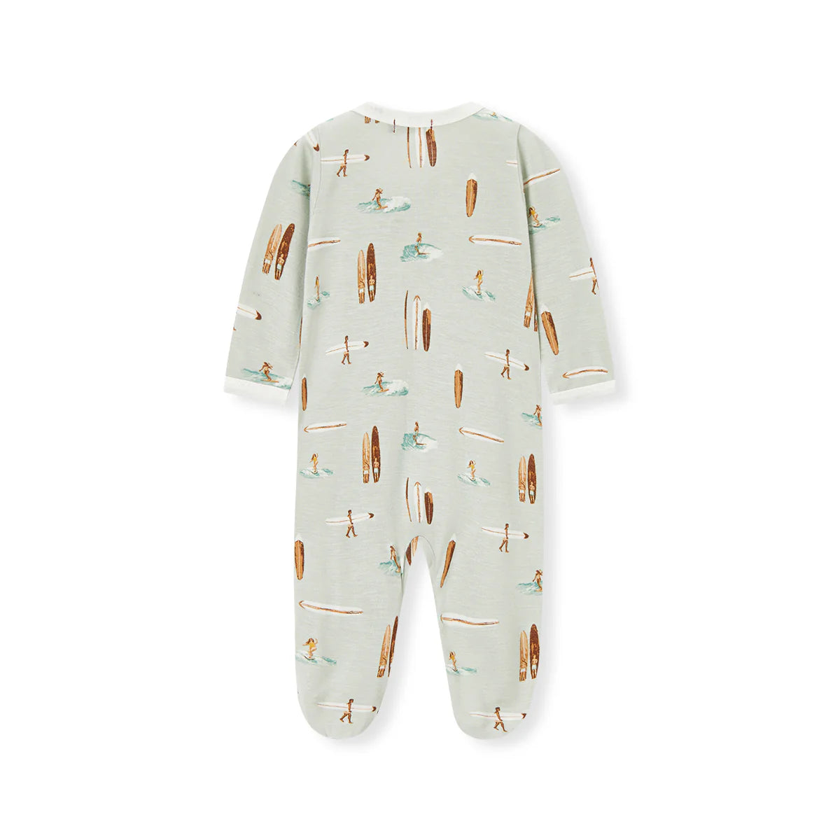 Footed Romper-Vintage Surf