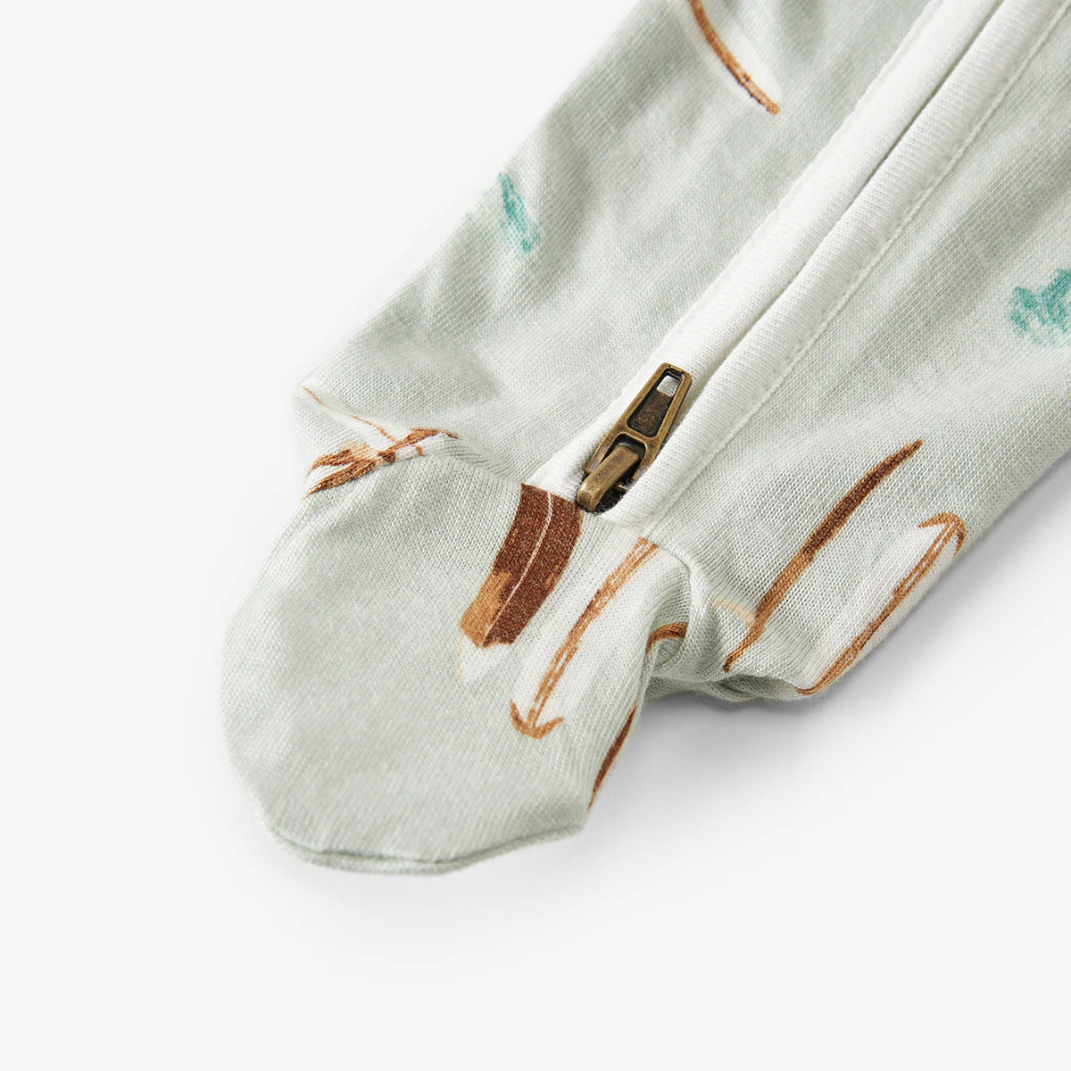 Footed Romper-Vintage Surf