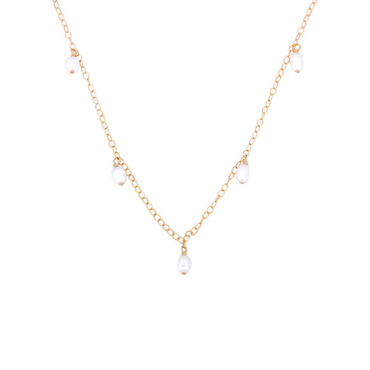 Five Pearl Necklace