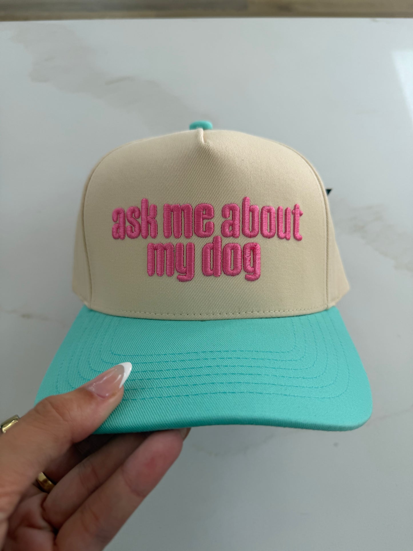 Ask Me About My Dog Trucker Hat