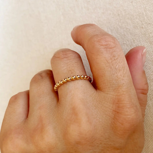 Gold Filled Beaded Ring