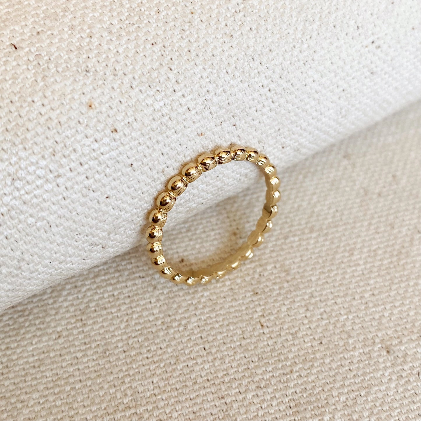 Gold Filled Beaded Ring