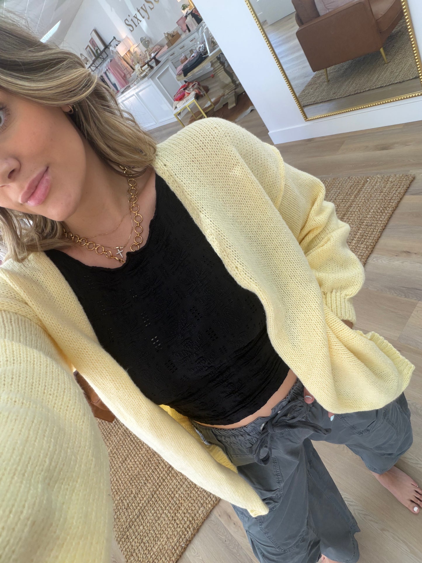Butter Yellow Cardi
