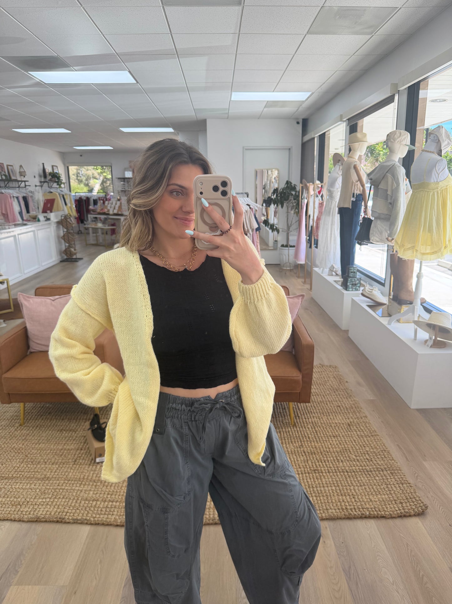 Butter Yellow Cardi