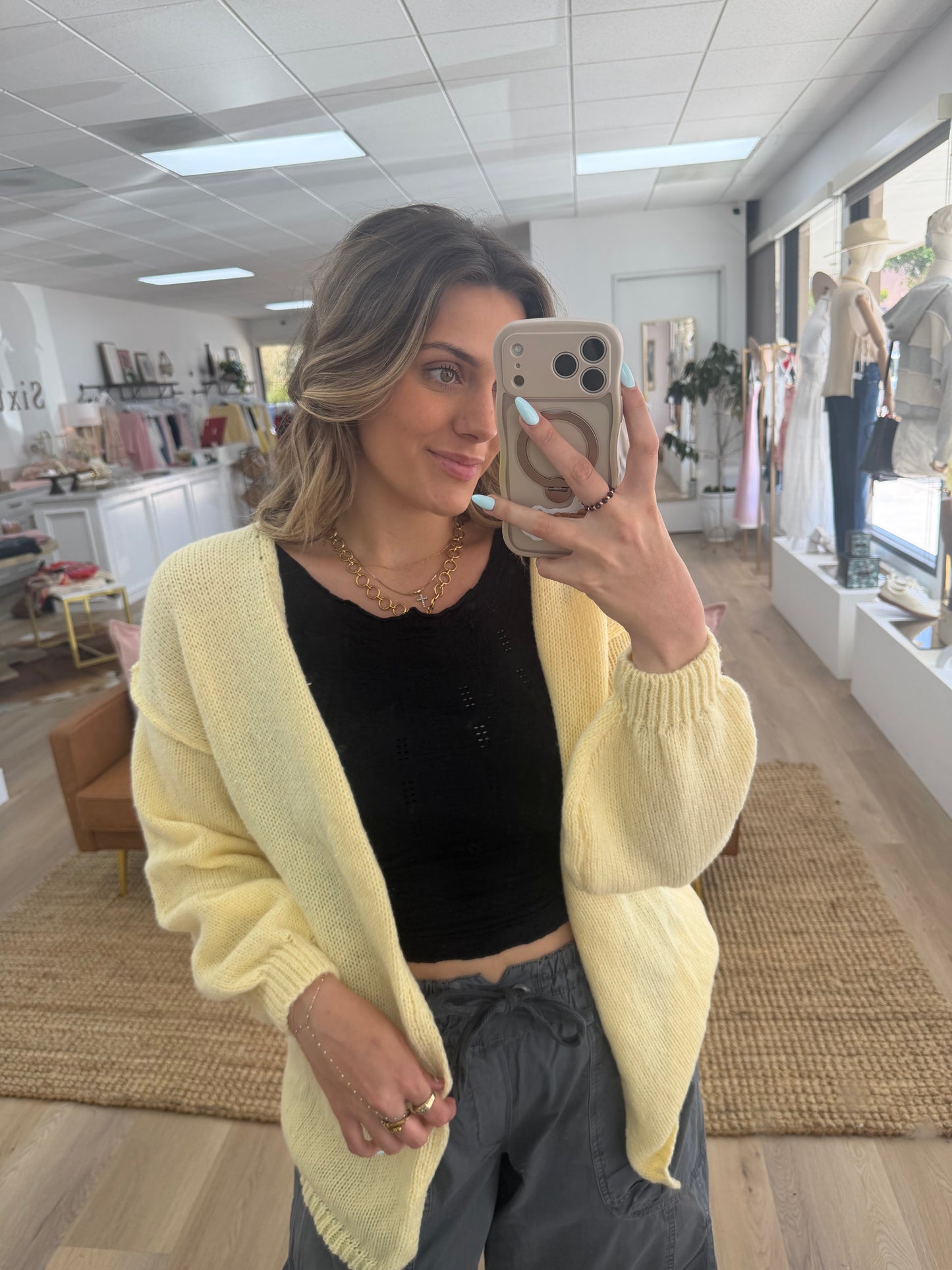 Butter Yellow Cardi