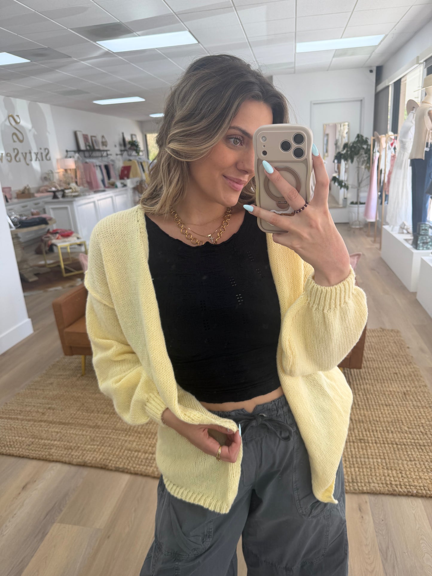 Butter Yellow Cardi