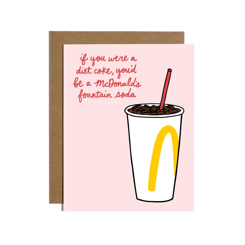 Mcdonalds Diet coke Card