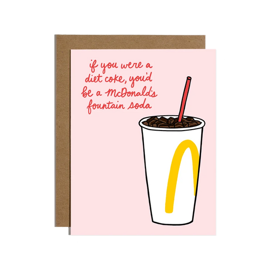 Mcdonalds Diet coke Card
