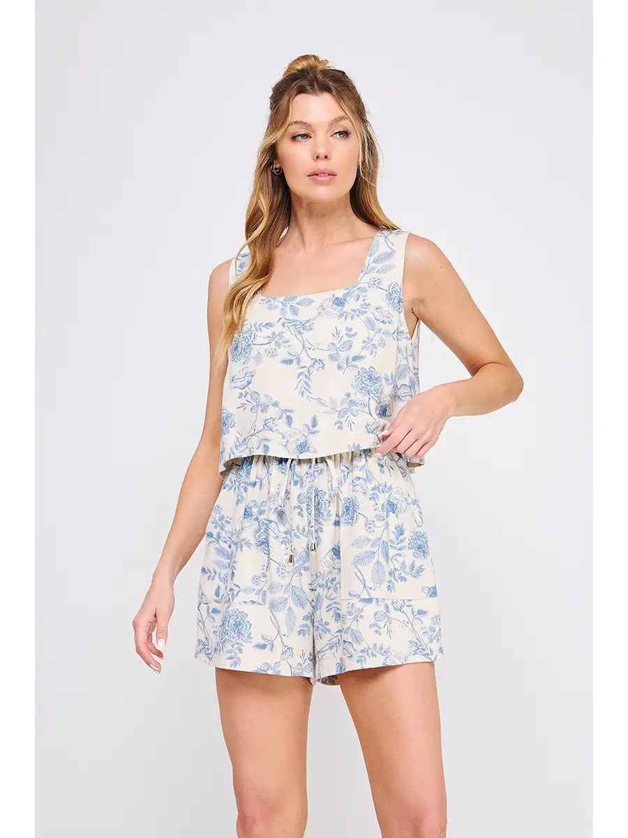 Moira Linen Romper