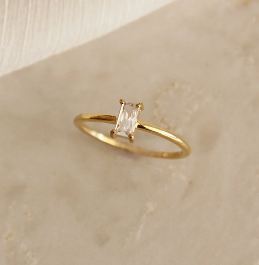 Cz Baguette Ring