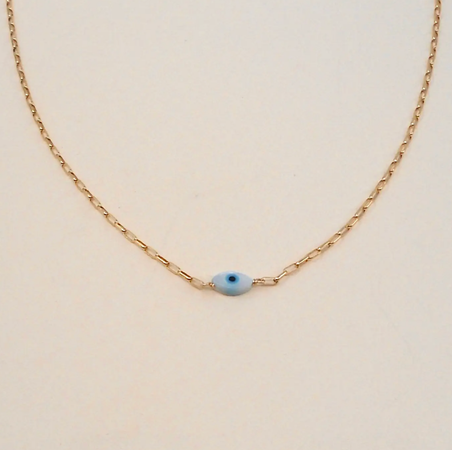 Baby Link Chain With Evil Eye Necklace