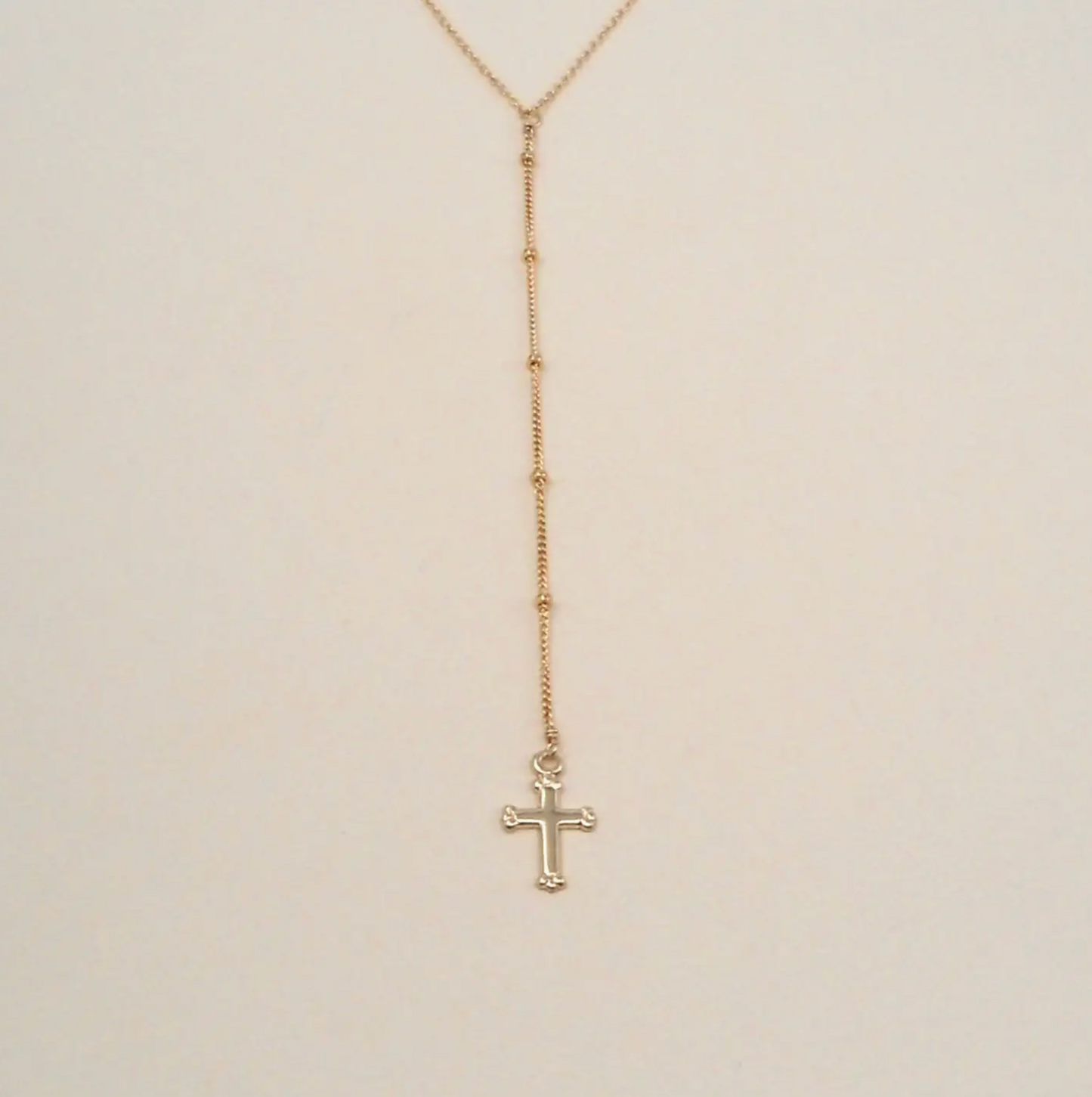 Dotted Lariat w/ Cross