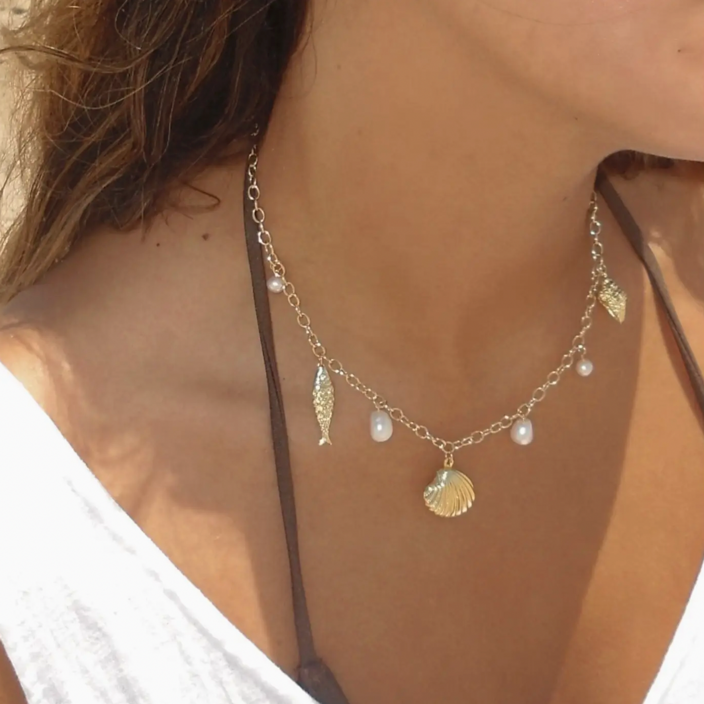 Coral Charm Necklace