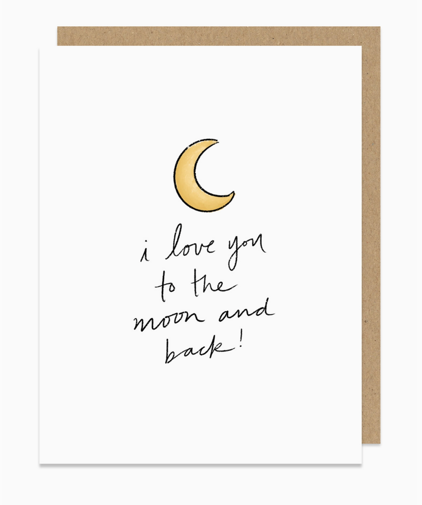 Love You To The Moon Card