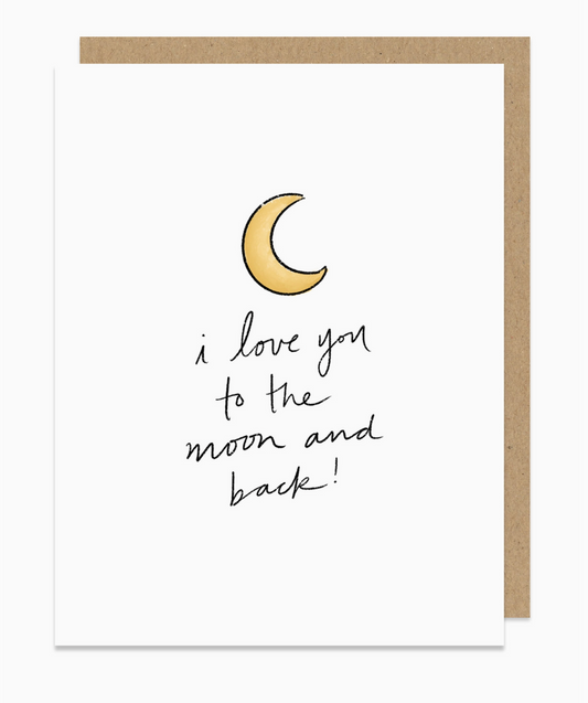 Love You To The Moon Card