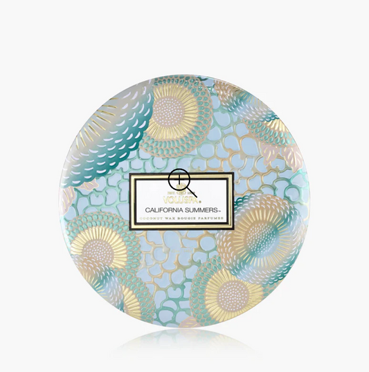 California Summers- 3 Wick Tin Candle