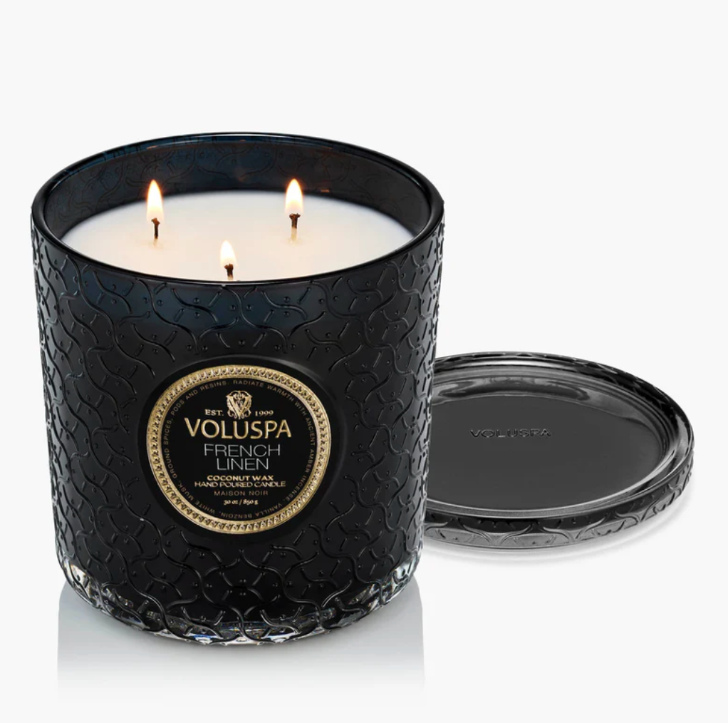 French Linen- 30z Boxed Luxe Candle