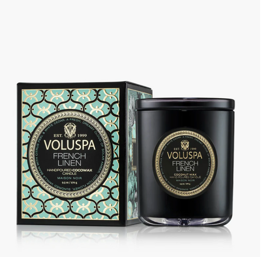 French Linen- 9.5oz Classic Candle