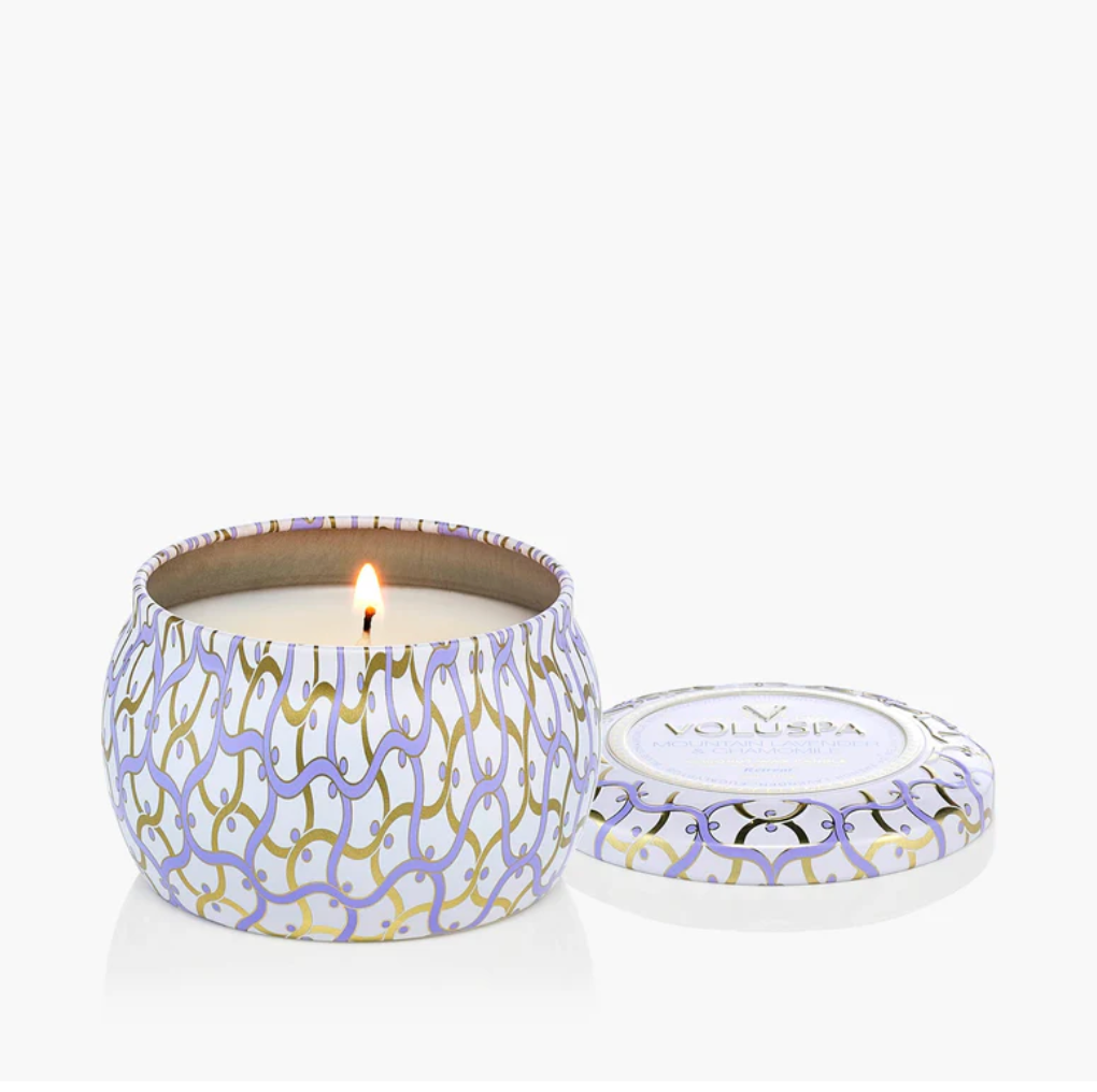 Mountain Lavender & Chamomile- Mini Tin Candle