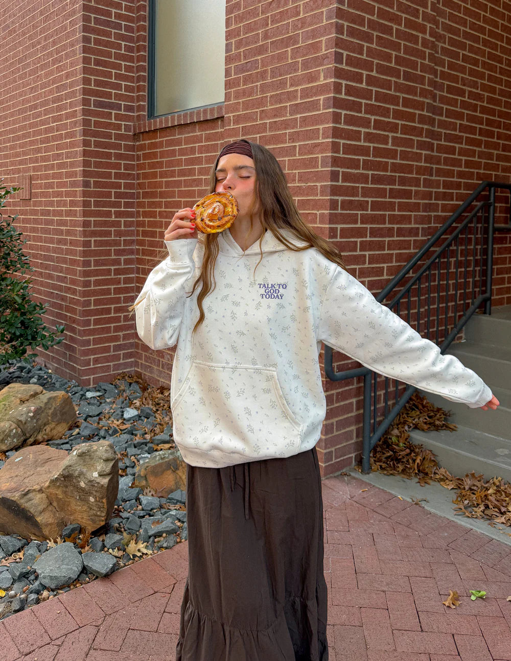 Talk to God Hoodie-Wildflower