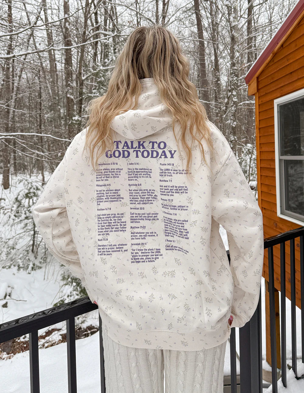Talk to God Hoodie-Wildflower