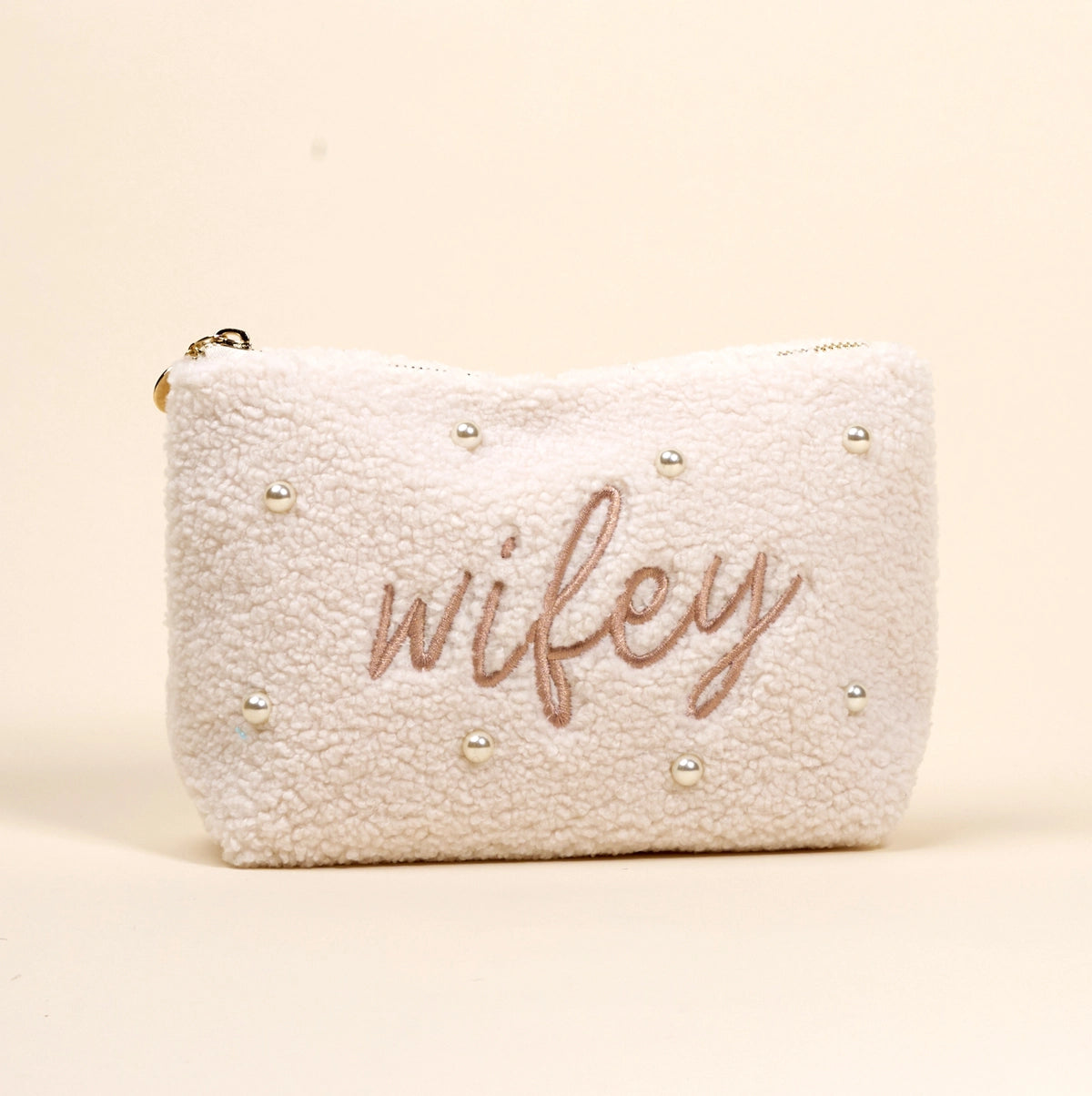 Wifey & Pearls Teddy Pouch