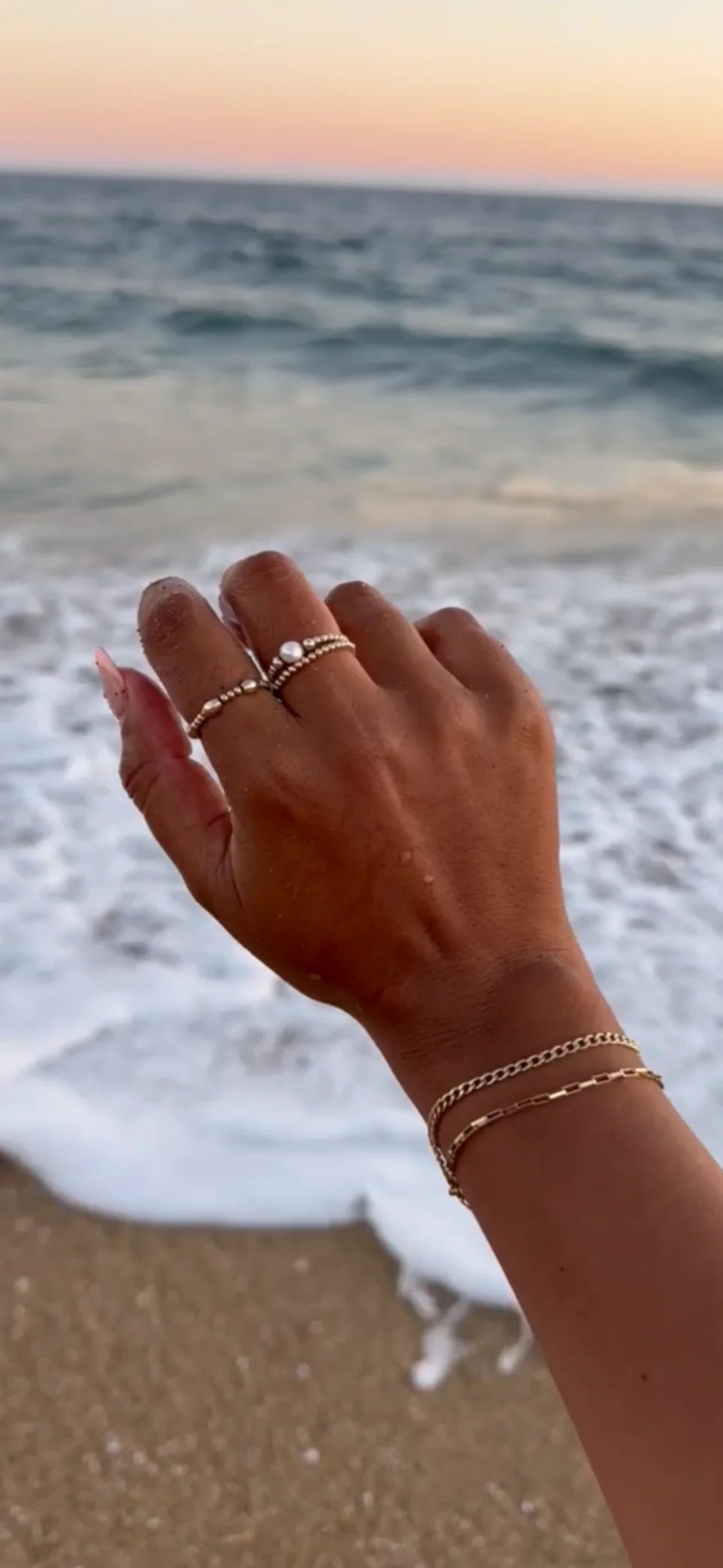 Beaded Pearl Ring