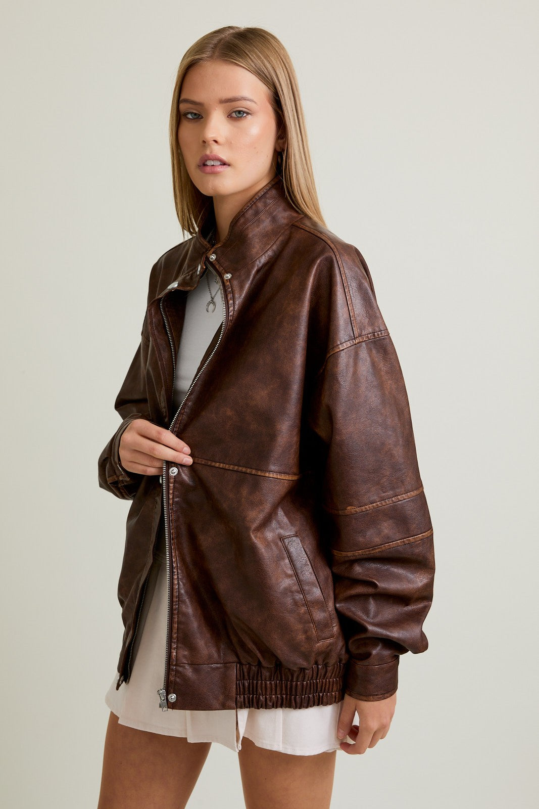 Leather Bomber