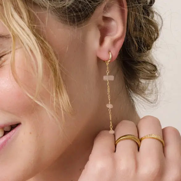 Gemstone Drop Earring