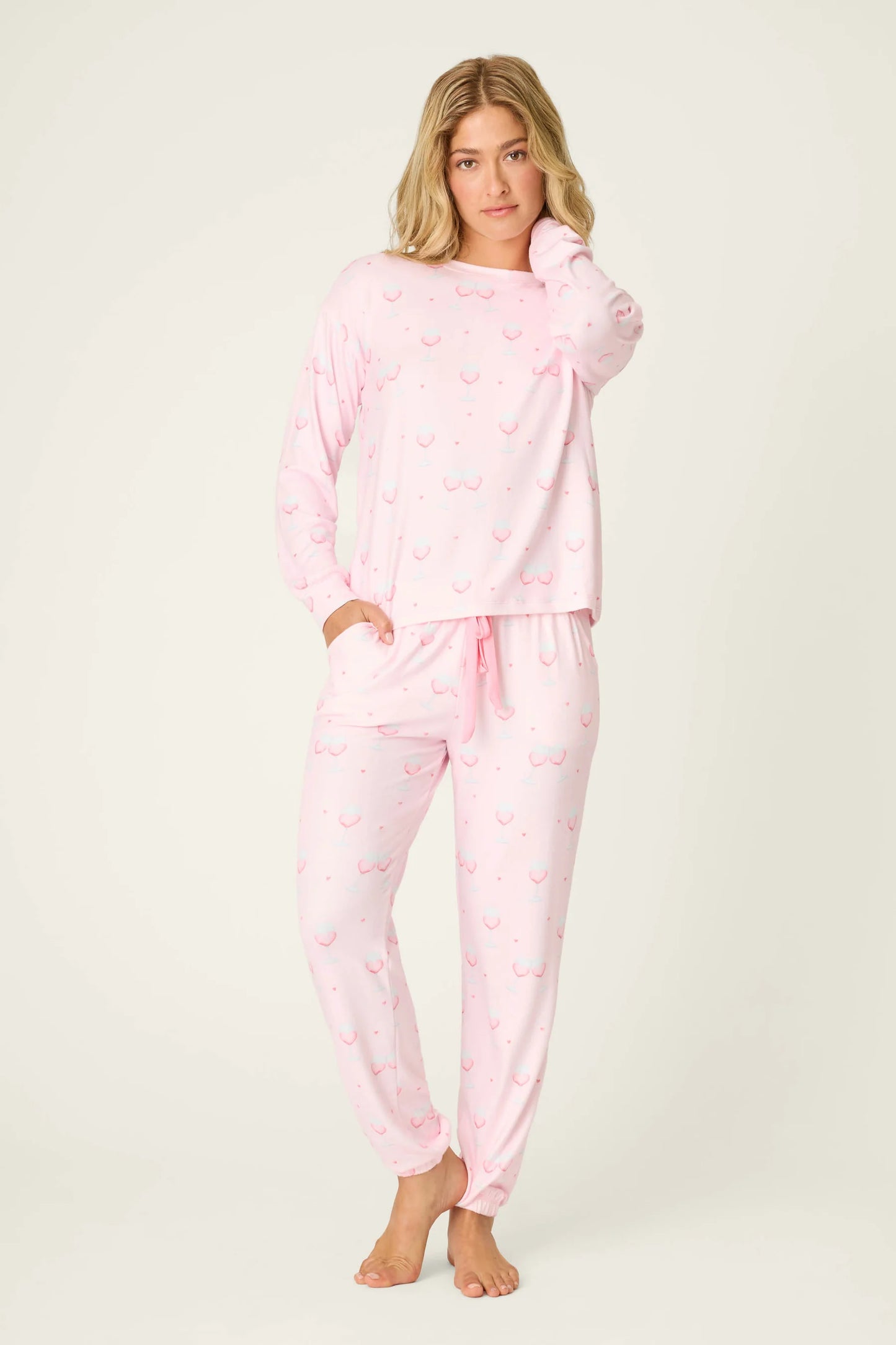 Happy Hour Valentines Pj Set