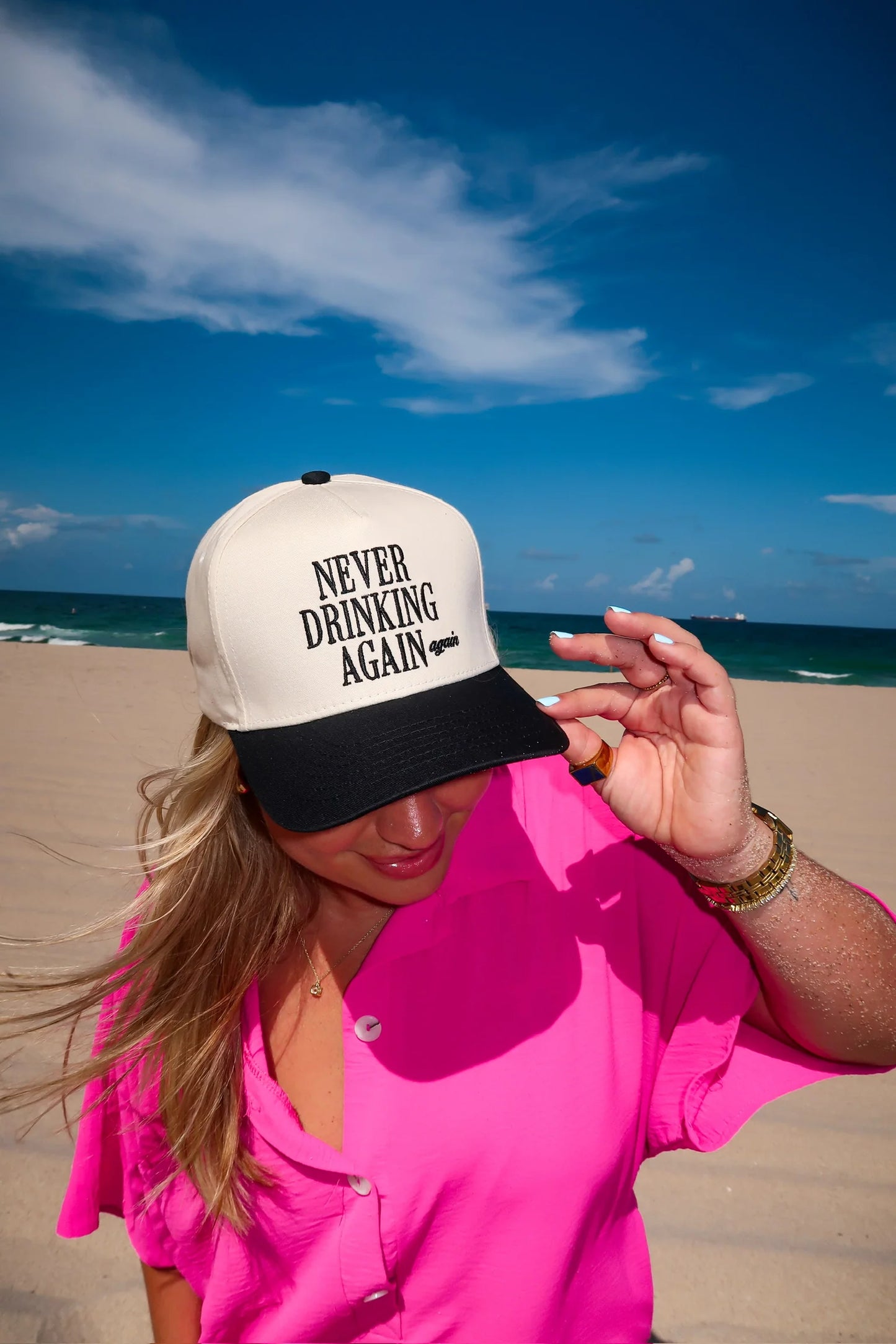 Never Drinking Again Snap Back