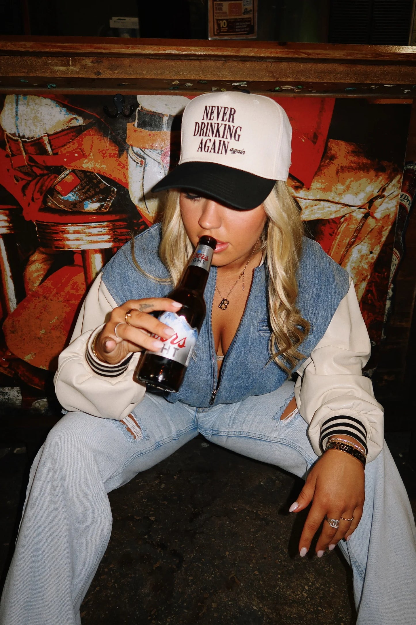 Never Drinking Again Snap Back