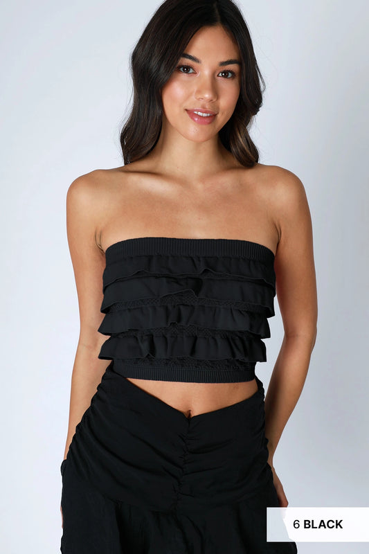 Ruffle Tube Top