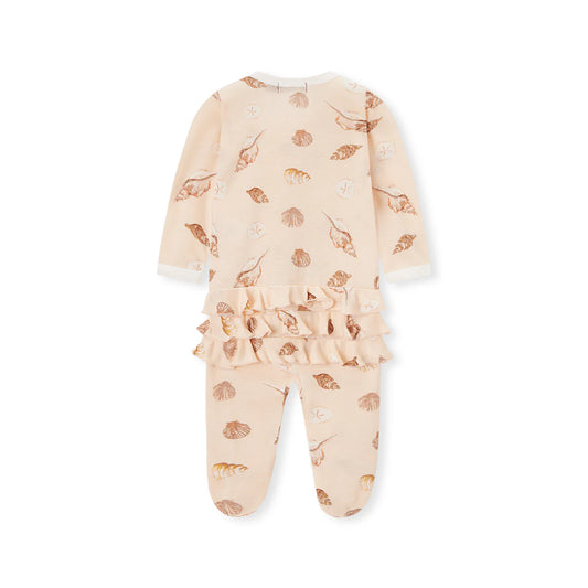 Ruffle Romper-Seashells