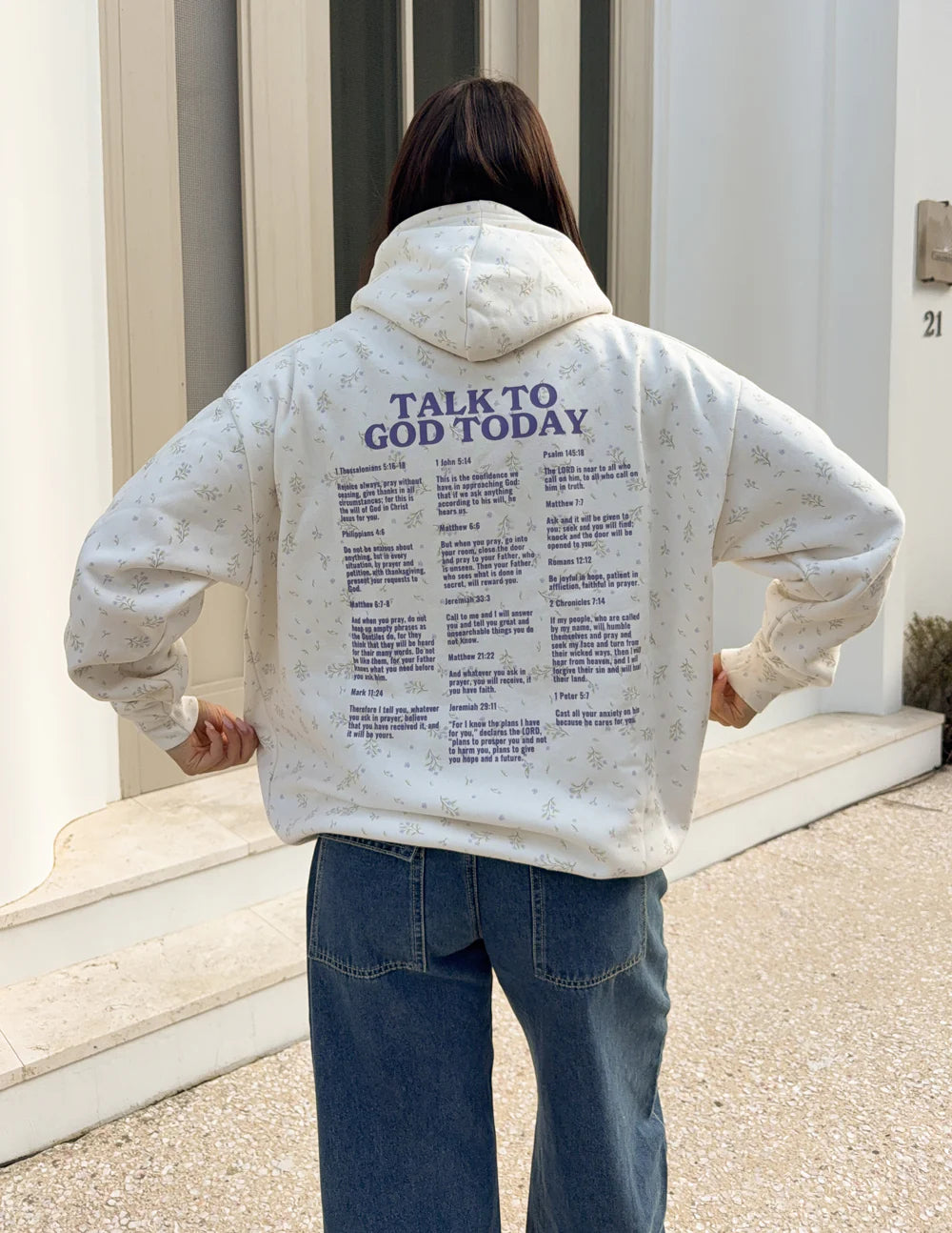 Talk to God Hoodie-Wildflower