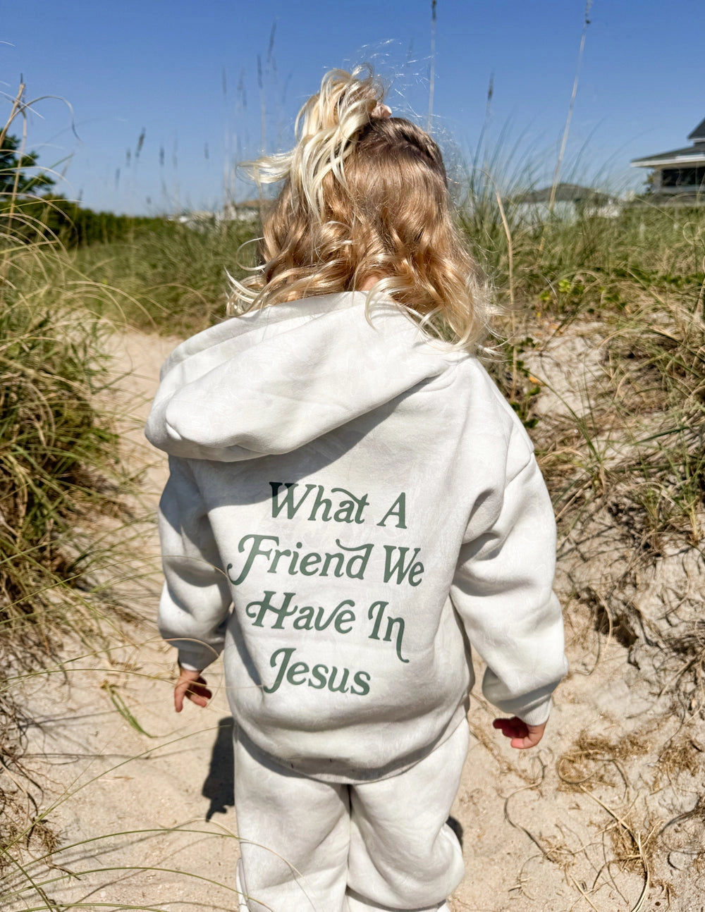 What A Friend in Jesus Camo Kids Hoodie